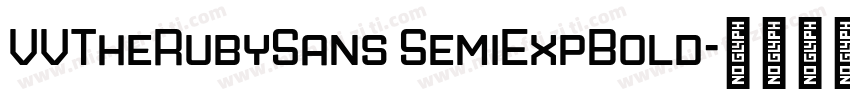 VVTheRubySans SemiExpBold字体转换
